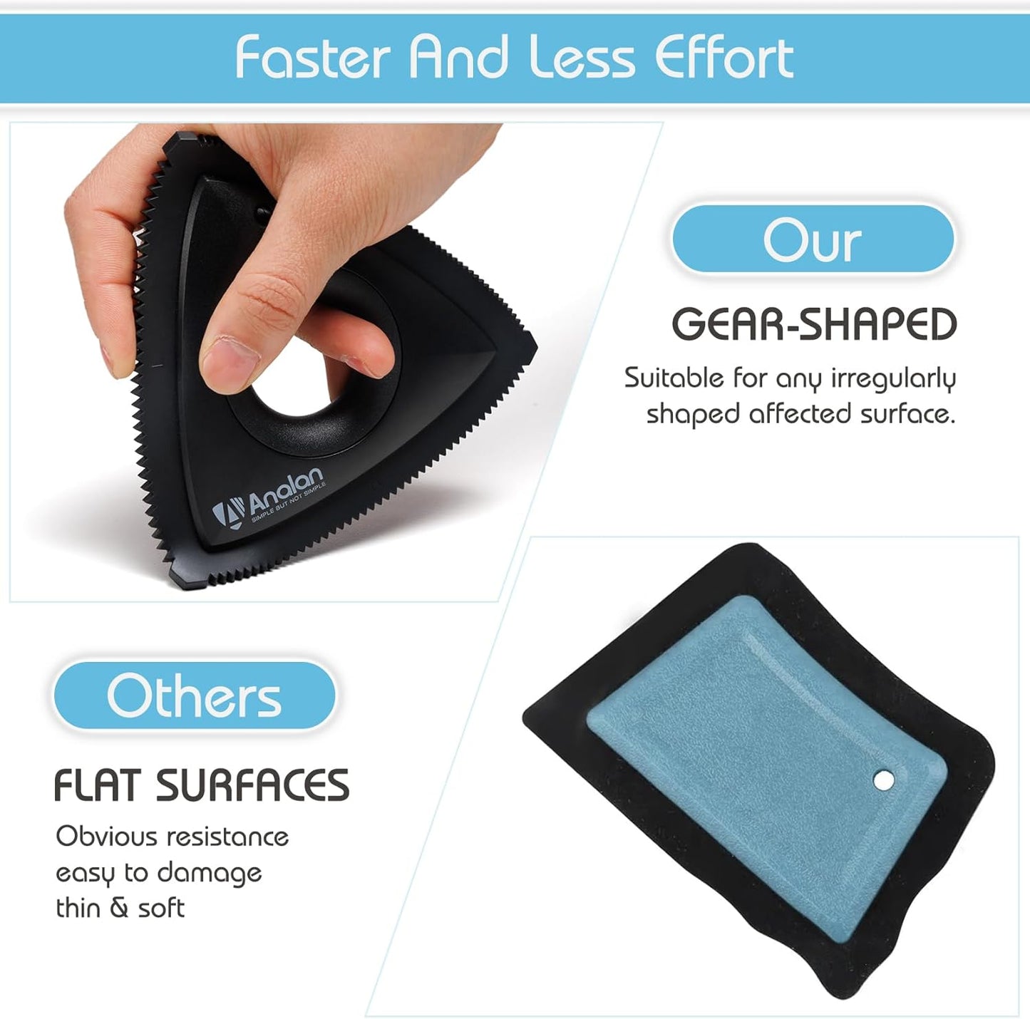 Reusable Pet Hair Remover Brush – Triangular Dog & Cat Fur Cleaner for Couch, Car & Clothes